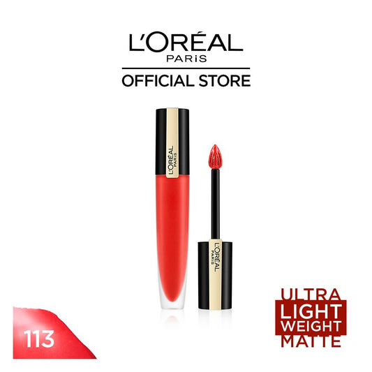 L'Oreal Paris Rouge Signature Matte Liquid Lipstick, 113, I Don't