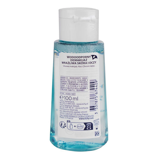 Vichy Purete Thermale Waterproof Eye Make-up Remover, For Sensitive Eyes, 100ml