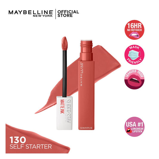 Maybelline New York Superstay Matte Ink Lipstick, 130 Self-Starter