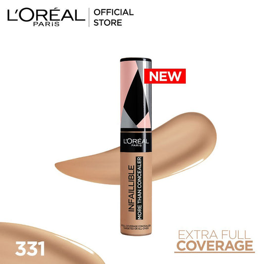 L'Oreal Paris Infaillible Full Wear More Than Concealer, Full Coverage Concealer, 331 Latte