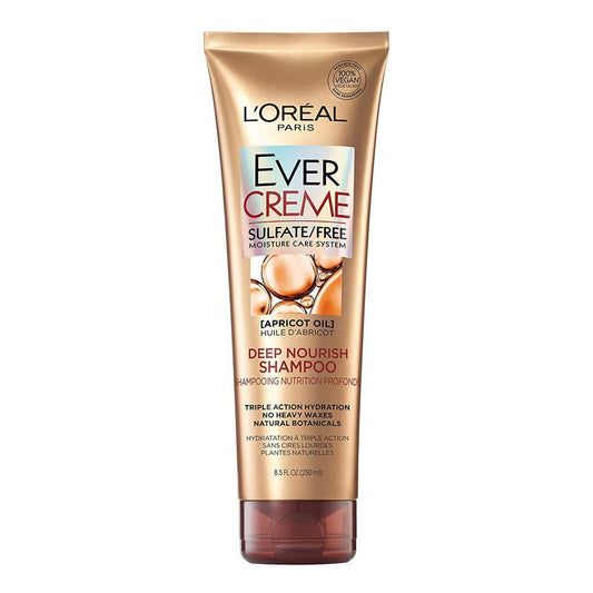 L'Oreal Paris Ever Creme Apricot Oil Deep Nourish Shampoo, Sulfate Free, 250ml