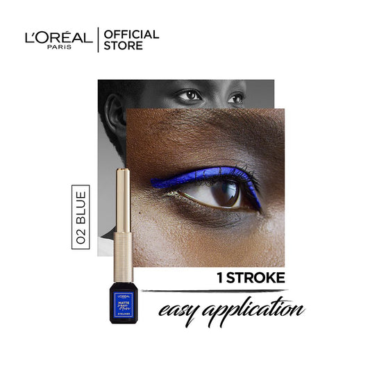 L'Oreal Paris Matte Signature Eyeliner, 02 Blue