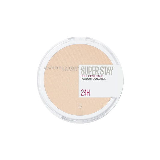 Maybelline New York Superstay 24h Full Coverage Powder Foundation, 115 Ivory