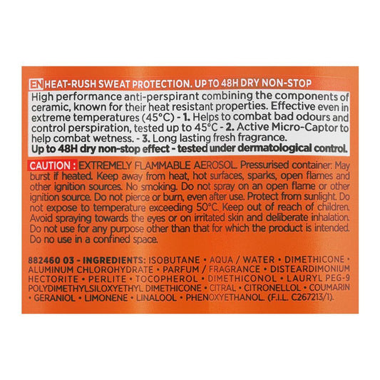 L'Oreal Paris Men Expert Thermic Resist Heat Protect Anti-Perspirant Deodorant Spray, 250ml