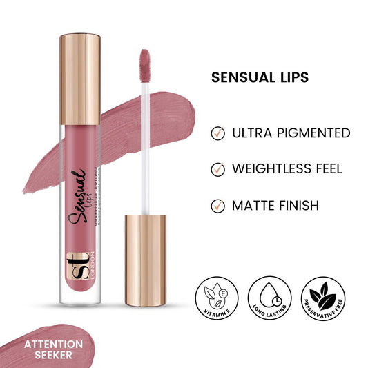 ST London Sensual Lips Lip Gloss, Attention Seeker