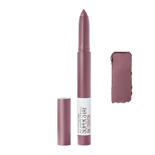 Maybelline New York Super Stay Ink Crayon Matte Longwear Lipstick, 8hrs long wear Matte Lipstick - 25 Stay Exceptional
