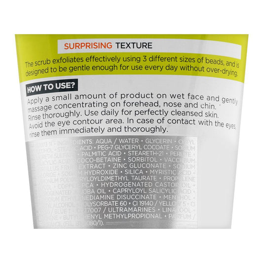 L'Oreal Paris Men Expert Pure Power Anti-Blackhead X2000 Beads Scrub, 150ml