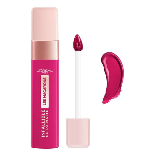 L'Oreal Paris Les Macarons Ultra Matte Liquid Lipstick, 838 Berry Cherie