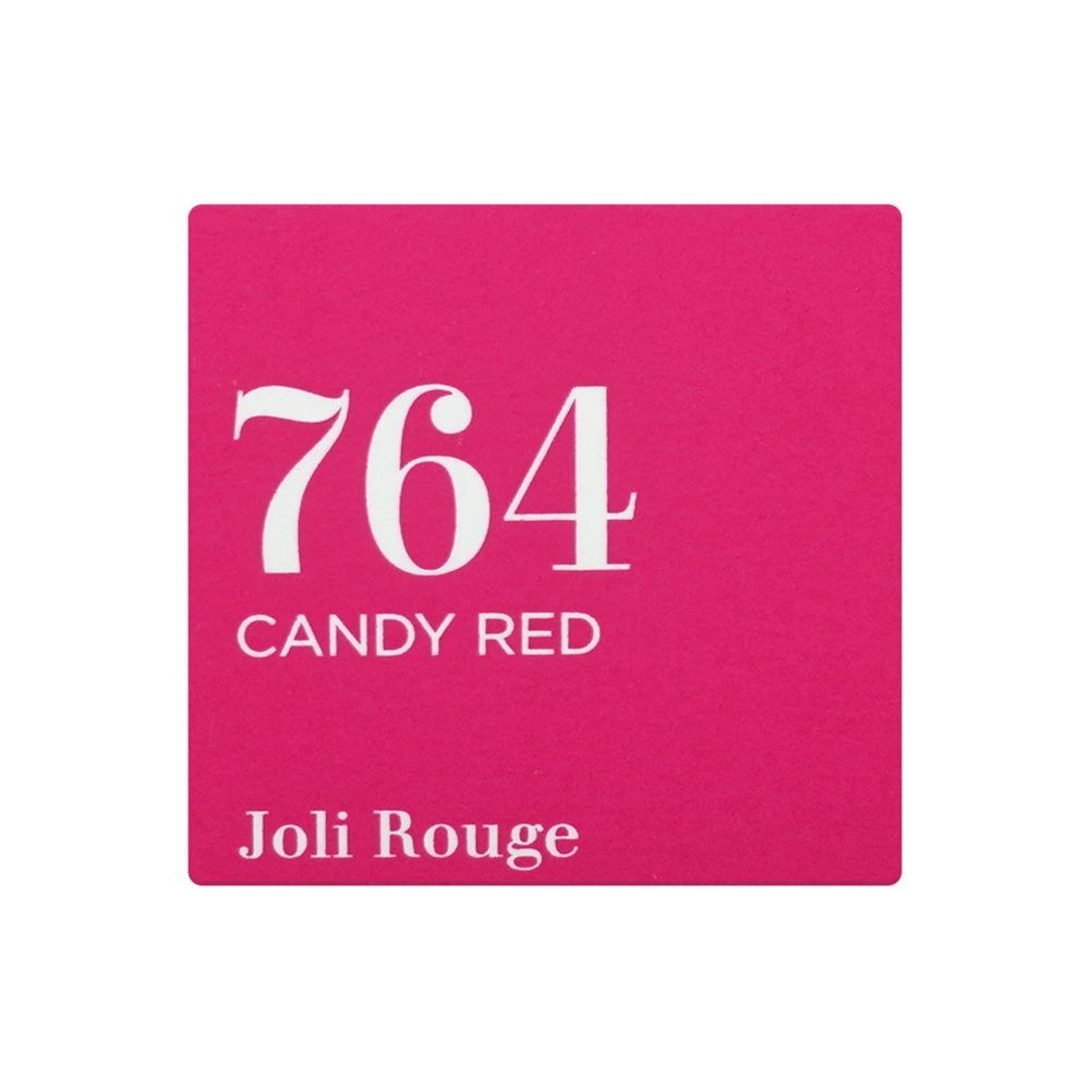 Clarins Paris Joli Rouge Moisturizing Long-Wearing Lipstick, Tenue Hydratation, 764 Candy Red