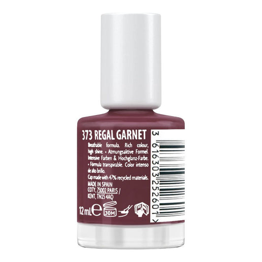 Max Factor Miracle Pure Plant Based & Vegan Nail Polish 12ml, 373, Regal Garnet