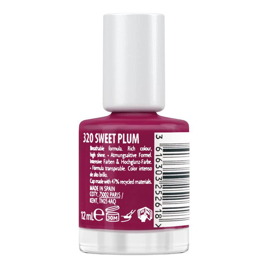 Max Factor Miracle Pure Plant Based & Vegan Nail Polish 12ml, 320, Sweet Plum