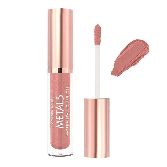 Golden Rose Metals Matte Metallic Lip Gloss, 53, Nude Kiss