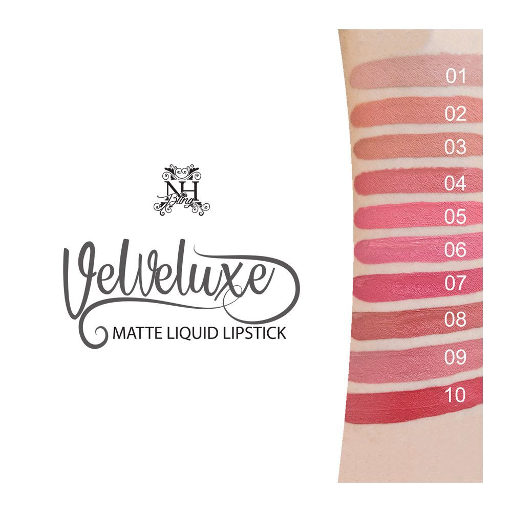 NH Bling Velveluxe Matte Liquid Lipstick, 09