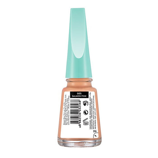 Flormar Breathing Color Nail Enamel, Salmon Pink, 11ml, 005