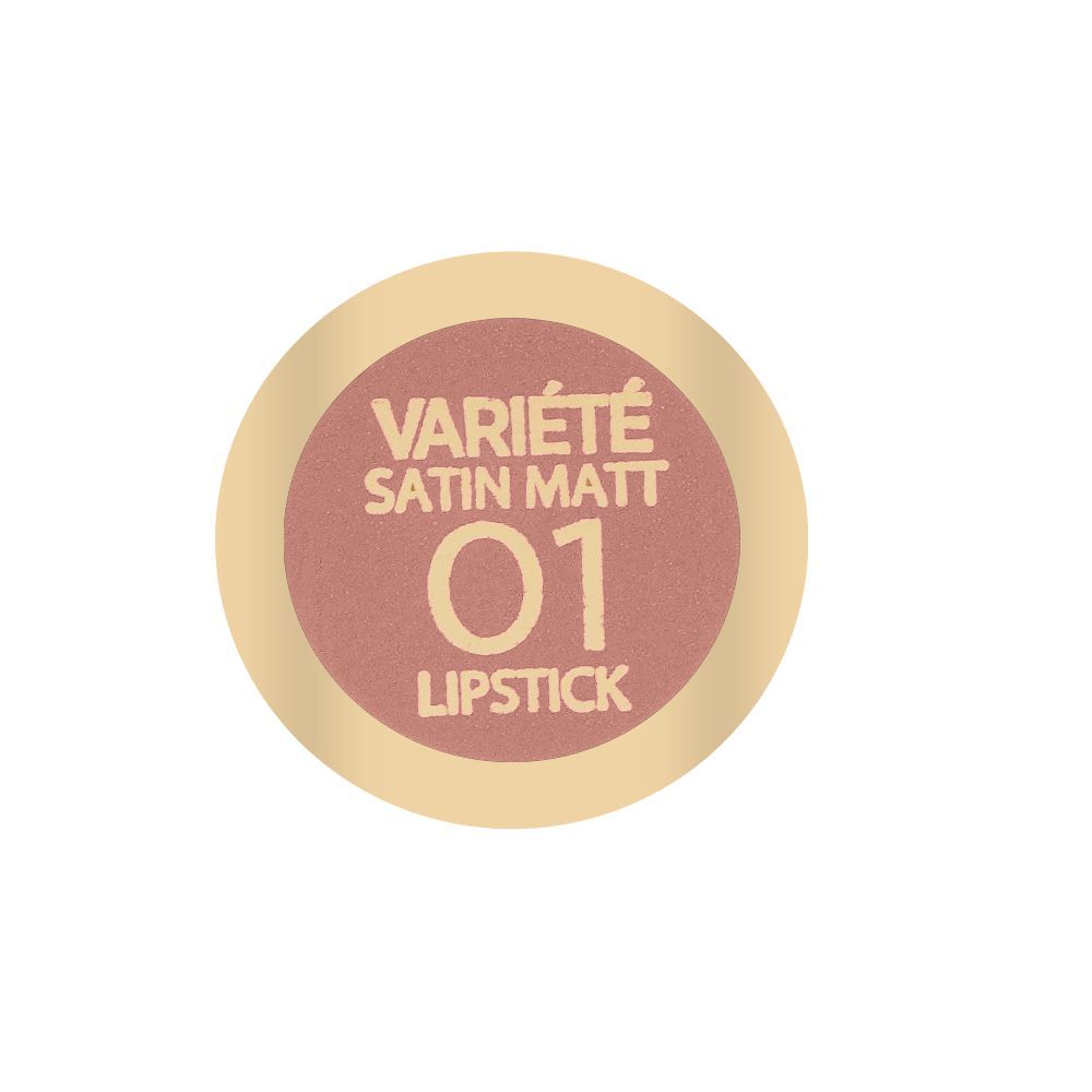 Eveline Variiete Satin Matt Lip Liquid Lipstick, 01 Caramel Cake