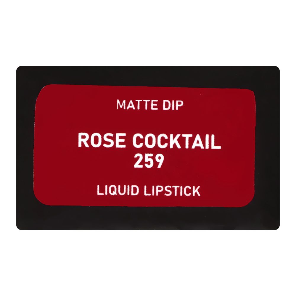 Vi'da New York Matte Dip Liquid Lipstick, 259, Rose Cocktail, 3ml