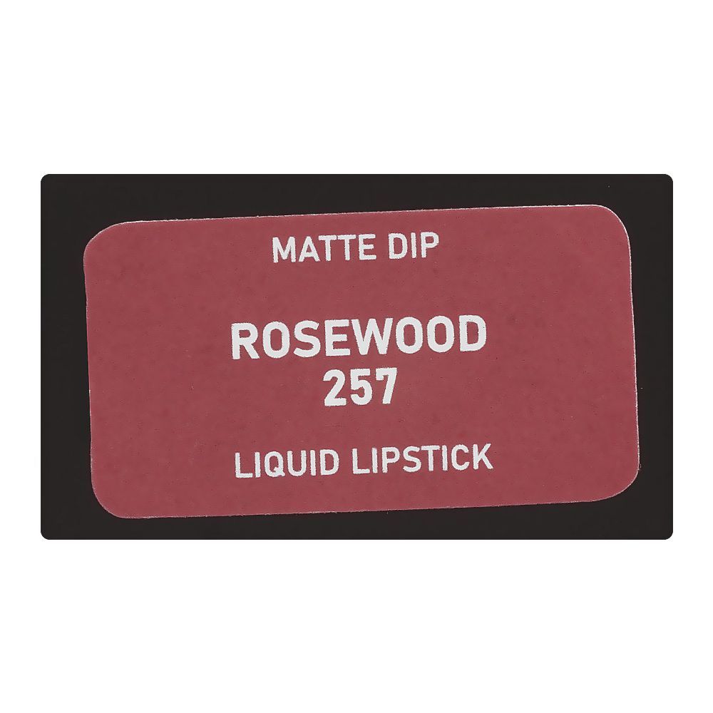 Vi'da New York Matte Dip Liquid Lipstick, 257, Rosewood, 3ml