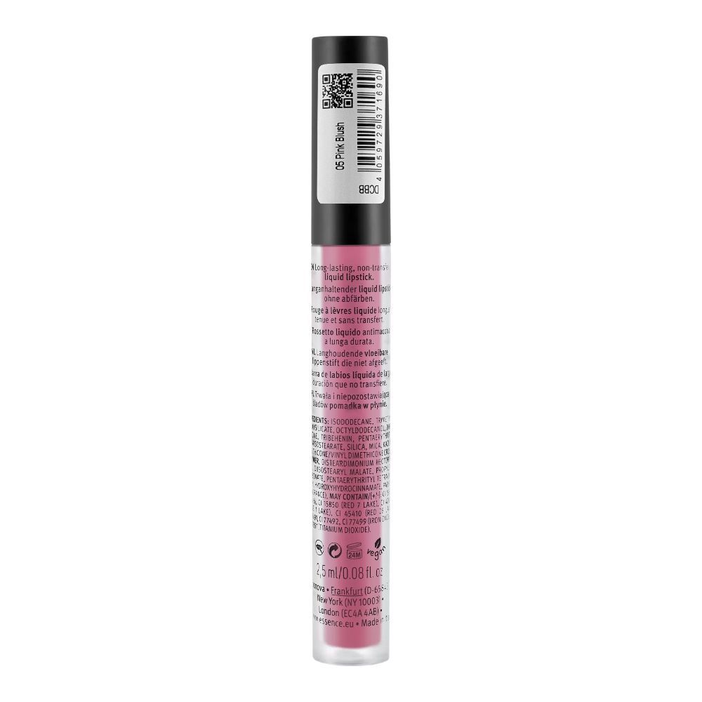 Essence 8H Matte Liquid Lipstick, 05, Pink Blush