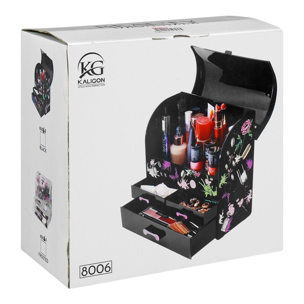 Kaligon Beauty Organizer, Black, 8006-B