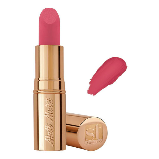 ST London Matte Moist Long Lasting Lipstick, Pin Me Pink