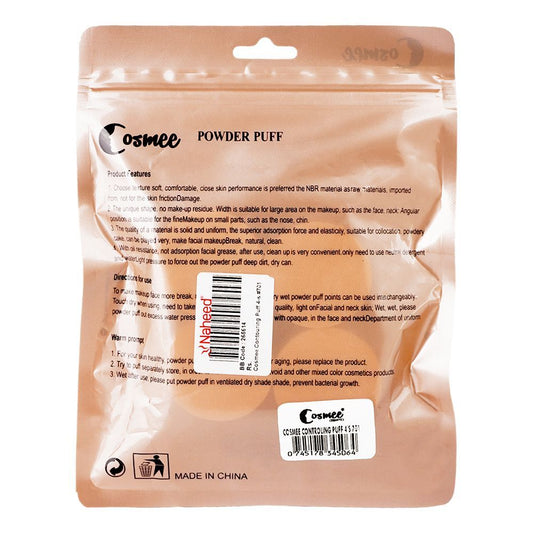Cosmee Contouring Puff, 4-Pack, 701