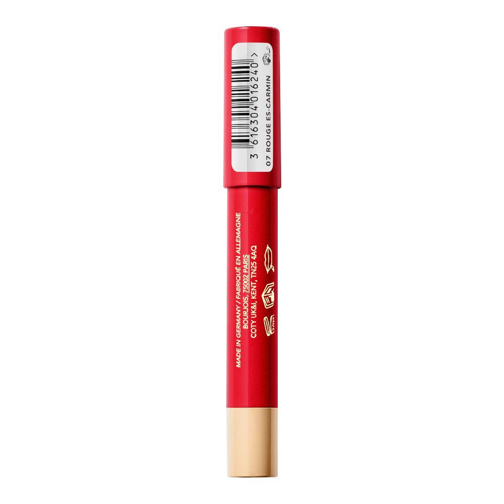 Bourjois Velvet The Pencil 2in1 Lipstick & Lip Liner, 07 Rouge Es-Carmin