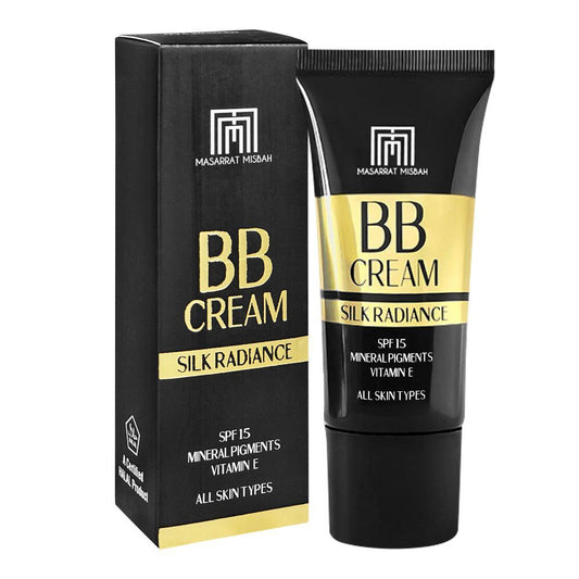 Masarrat Misbah Silk Radiance BB Cream Medium Tan, SPF 15, Vitamin E, 30ml