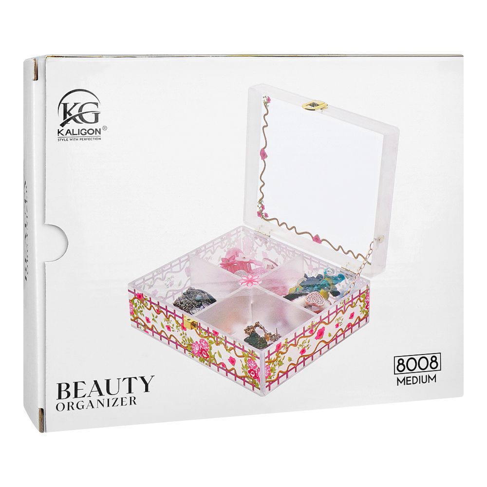 Kaligon Beauty Organizer, Medium, Frosted, 8008-F