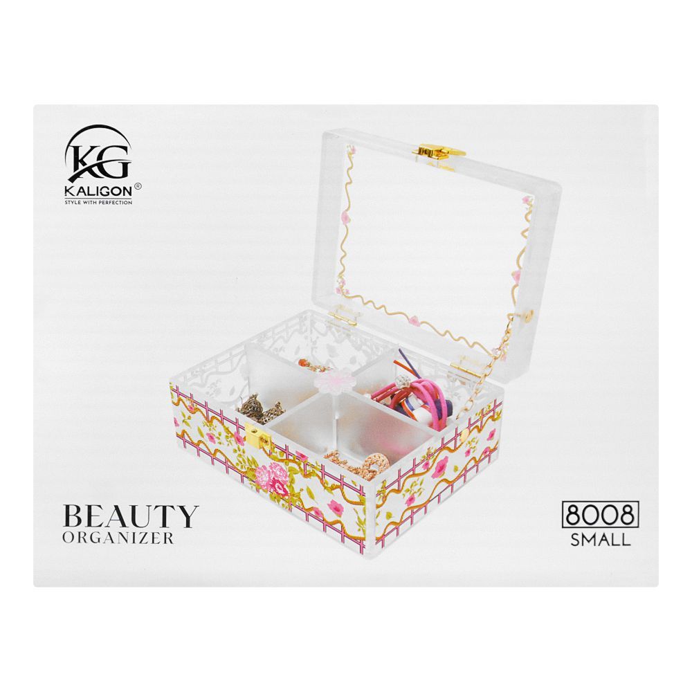 Kaligon Beauty Organizer, Small, Black, 8008-B