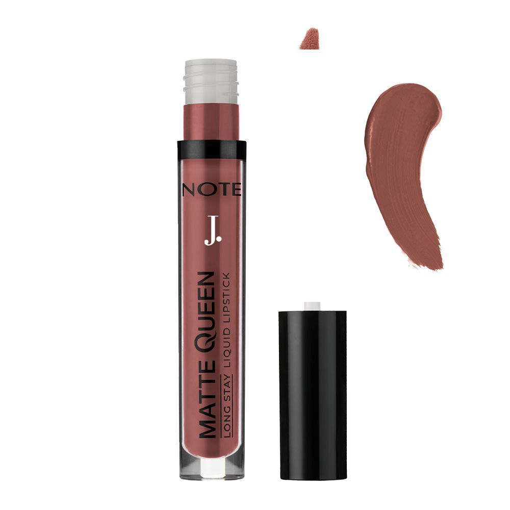 J. Note Matte Queen Long Stay Liquid Lipstick, 4ml, 11 Lady Brown