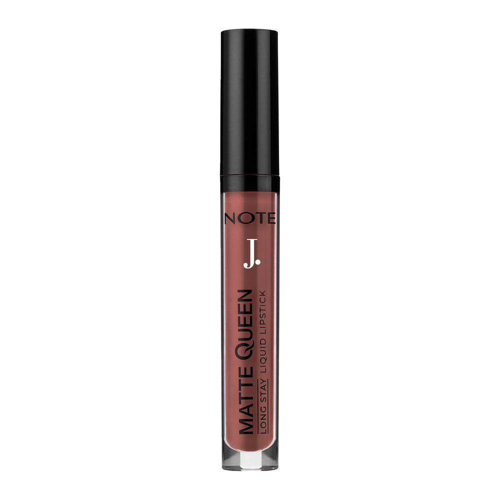 J. Note Matte Queen Long Stay Liquid Lipstick, 4ml, 11 Lady Brown