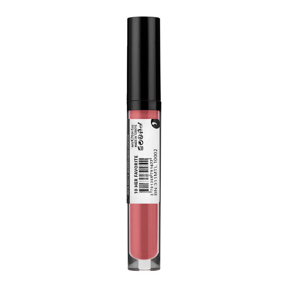 J. Note Matte Queen Long Stay Liquid Lipstick, 4ml, 10 Her Favorite