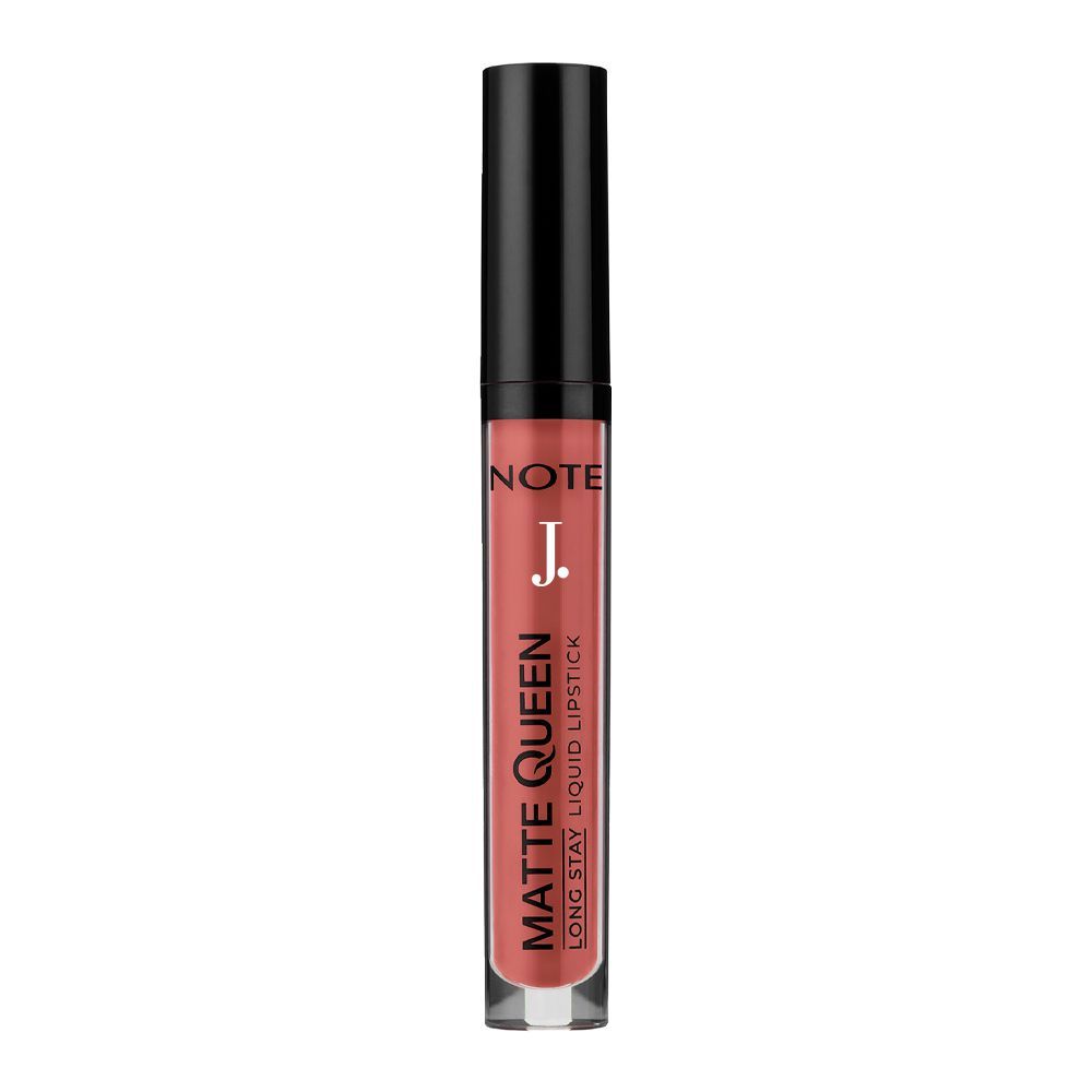 J. Note Matte Queen Long Stay Liquid Lipstick, 4ml, 09 Castle Brick