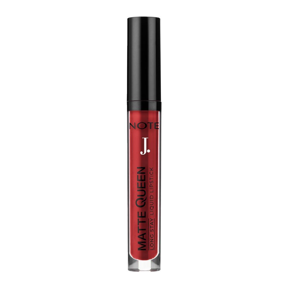 J. Note Matte Queen Long Stay Liquid Lipstick, 4ml, 15 Majestic Red