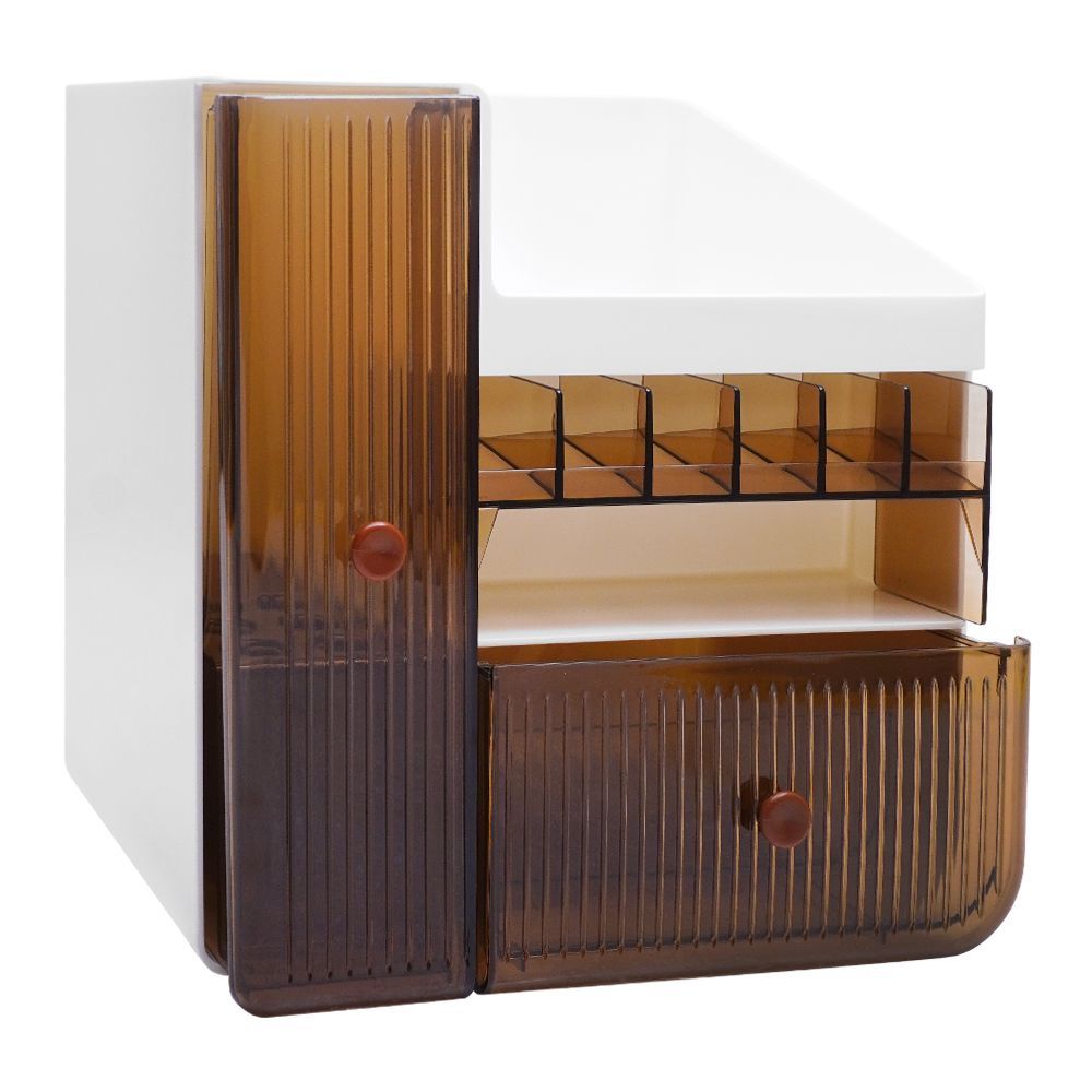 Matrix Transparent And Visible Cosmetic Organizer With Drawers, Make Up Stands For Accessories