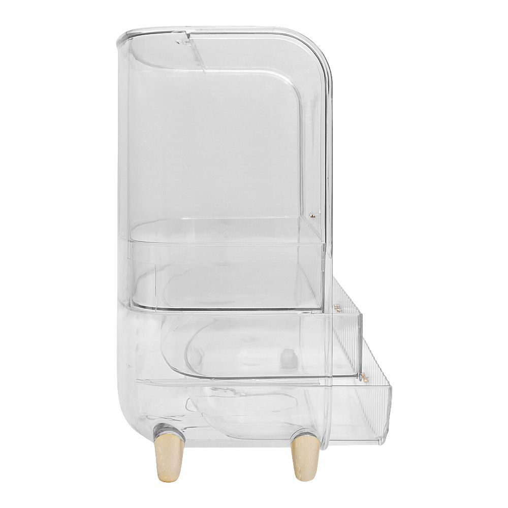 Matrix Desktop Transparent Cosmetic Organizer With Drawers, Large Capacity Makeup Organizer