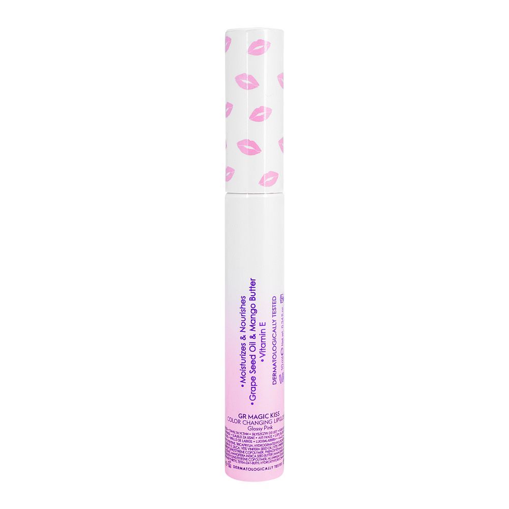 Golden Rose Magic Kiss Color Changing Lip gloss, Glossy Pink