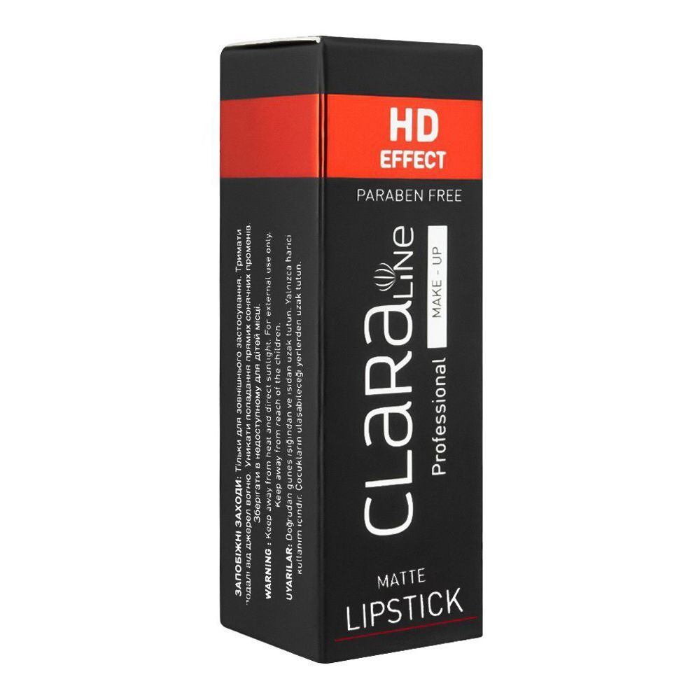 Claraline Professional HD Effect Matte Lipstick, Paraben Free, 531