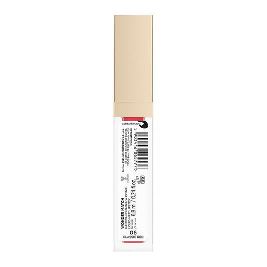 Eveline Wonder Match Creamy Liquid Matte Lipstick, 6.8ml, 06 Classic Red