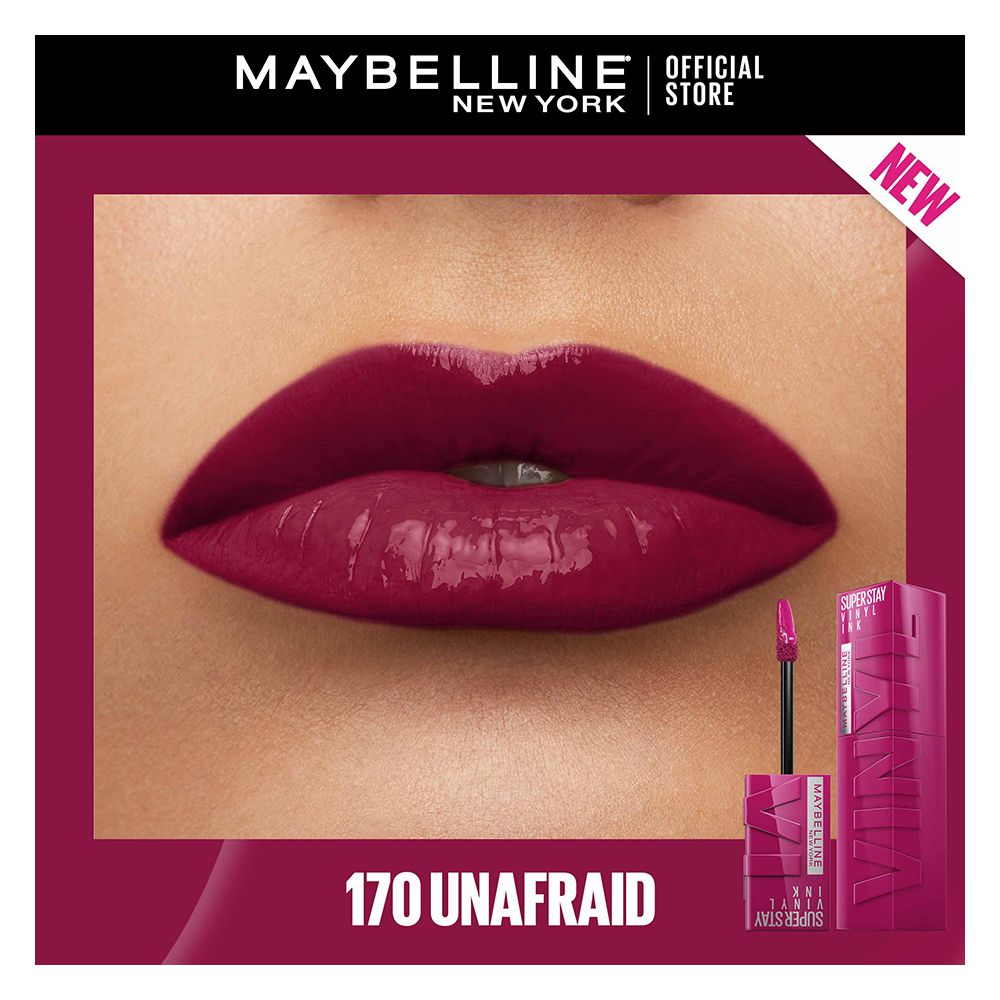 Maybelline New York Superstay Vinyl Ink Longwear No-Budge Liquid Lipstick, 170 Unafraid