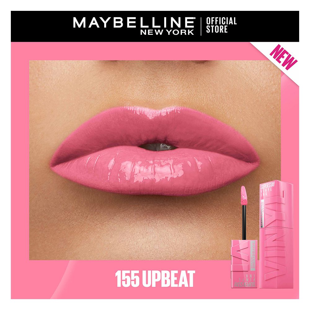 Maybelline New York Superstay Vinyl Ink Longwear No-Budge Liquid Lipstick, 155 Upbeat