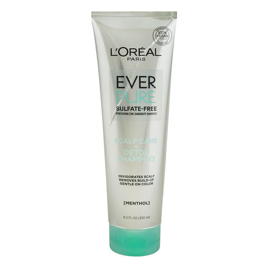 L'Oreal Paris Ever Pure Color Care System Scalp Care+Detox Shampoo, Sulfate Free, 250ml