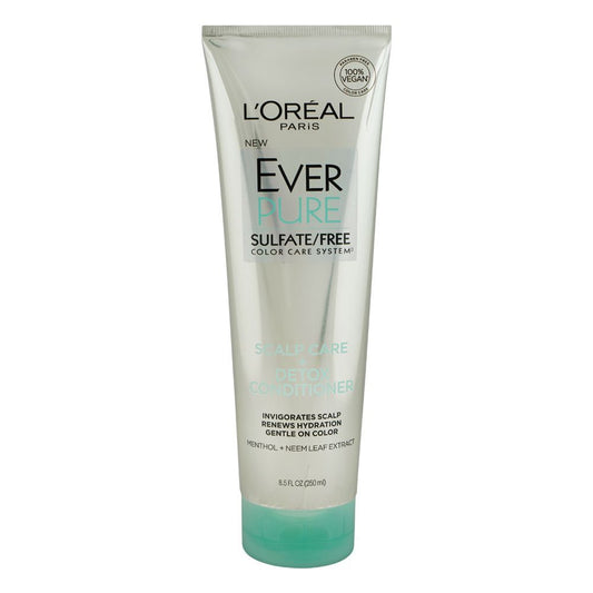 L'Oreal Paris Ever Pure Color Care System Scalp Care+Detox Conditioner, Sulfate Free, 250ml