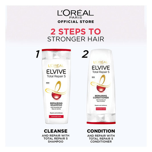L'Oreal Paris Elvive Total Repair 5 Repairing Shampoo, 360ml