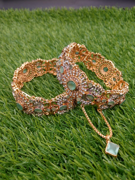 Emerald Isle Rose Gold Bangles (Pair)