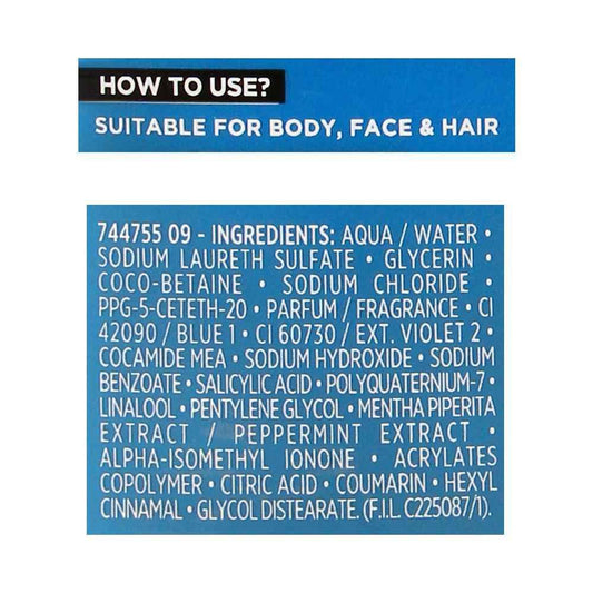 L'Oreal Paris Men Expert Hydra Power Body + Face + Hair Shower Gel, Ultimate Hydration Mountain Water, 300ml