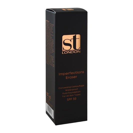 ST London Imperfection Eraser Face & Body Foundation, SPF 30, JE 02, All Skin Types