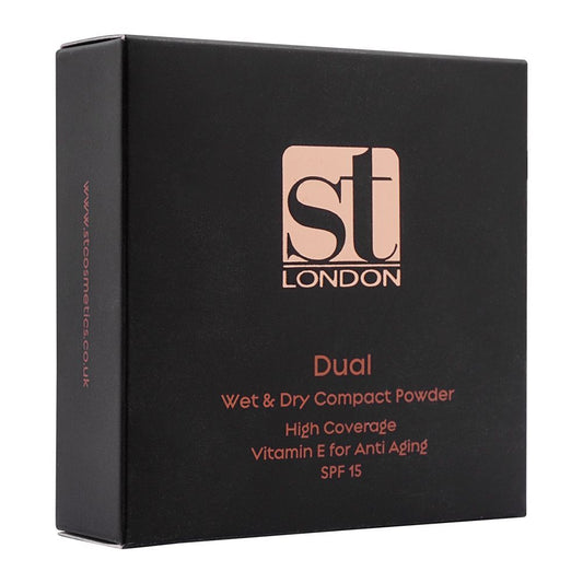ST London Dual Wet & Dry Compact Powder, FS 38, Twin Cake, Paraben Free, With Vitamin E