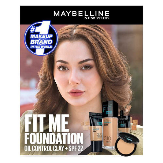 Maybelline New York Fit Me Poreless + Matte Foundation, 220 Natural Beige, 30ml