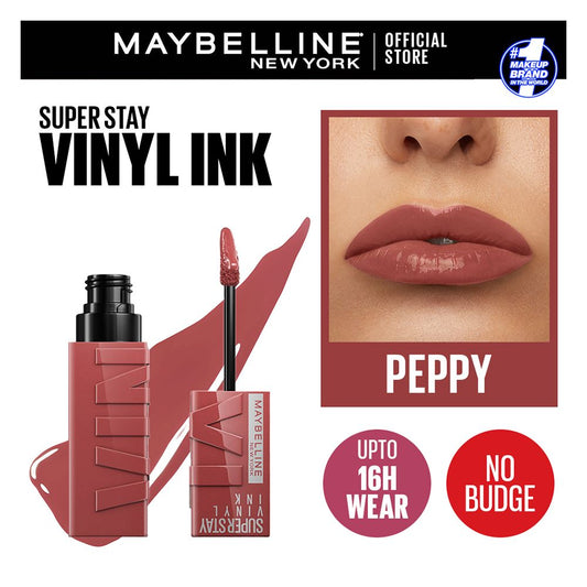 Maybelline New York Superstay Vinyl Ink Longwear Liquid Lipstick, 115 Peppy